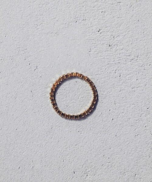 and cloud（アンドクラウド）の「Venetian Chain Ring（リング・レディース・イエローゴールド/ブラック/シルバー・S/L/M）」の15枚目の写真