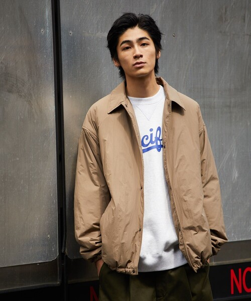 FREAK'S STORE（フリークスストア）の「FREAK'S STORE/フリークスストア 中綿COACH JACKET/コーチジャケット/FREAK'S　STORE（ブルゾン・メンズ・ブラック/ダークブラウン/ベージュ・SMALL/MEDIUM/LARGE）」の5枚目の写真