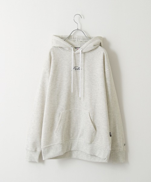 FILA（フィラ）の「【FILA】筆記体刺繍プルオーバーパーカー（パーカー・レディース・ホワイト/ネイビー/ブラック/オートミール/アイボリー系1/ネイビー系/ホワイト系2/ネイビー系1/ブラック系/アイボリー系2/ホワイト系3/アイボリー系3/ホワイト系4/アイボリー系4/ネイビー系2/ホワイト系/アイボリー系/ホワイト系1・MEDIUM/LARGE/X-LARGE）」の10枚目の写真