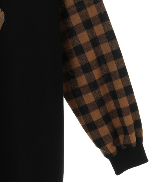 Candy Stripper（キャンディストリッパー）の「PLUSH BEAR LAYERED HOODIE（パーカー・レディース・ブラック/ブラック系その他/ブラウン・2）」の11枚目の写真