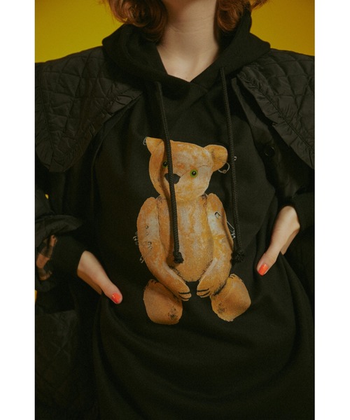Candy Stripper（キャンディストリッパー）の「PLUSH BEAR LAYERED HOODIE（パーカー・レディース・ブラック/ブラック系その他/ブラウン・2）」の17枚目の写真