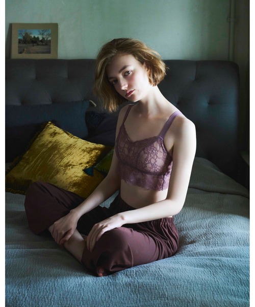 AMPHI（アンフィ）の「シンプルスムース　パジャマ（セットアップ）（ルームウェア/パジャマ・レディース・ブラウン/ブルー・MEDIUM/LARGE）」の5枚目の写真