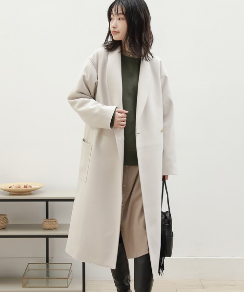 ラコレ　チェスターコート　レディースSサイズ　グレー LAKOLE（ラコレ）｜レディースのチェスターコート一覧 - WEAR