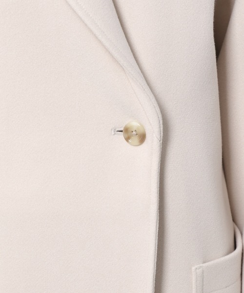 LAKOLE(ラコレ)の「ウーリーテックショールカラーコート / 953533(チェスターコート・レディース・ライトグレー/ダークブラウン/サンドグレー・SMALL/MEDIUM)」の7枚目の写真