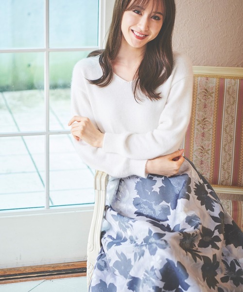 LAISSE PASSE（レッセパッセ）の「フラワージャガードスカート