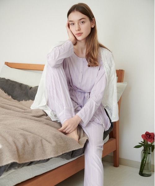 セール ｐｉｃｋ ｍｉｘフレアボタンロングトップ ルームウェア パジャマ Peach John ピーチジョン のファッション通販 Zozotown