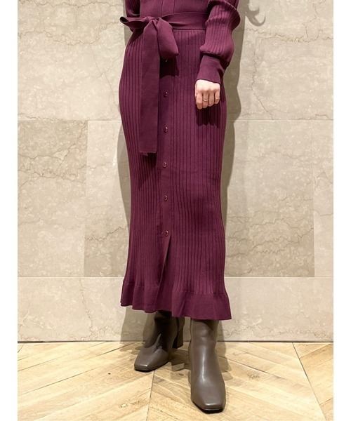 SNIDEL（スナイデル）の「Sustainableフロントボタンニットワンピース