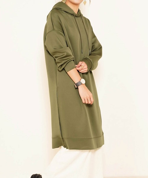 ライトカラープルオーバーパーカーロング（パーカー）｜sankyo shokai（サンキョウショウカイ）