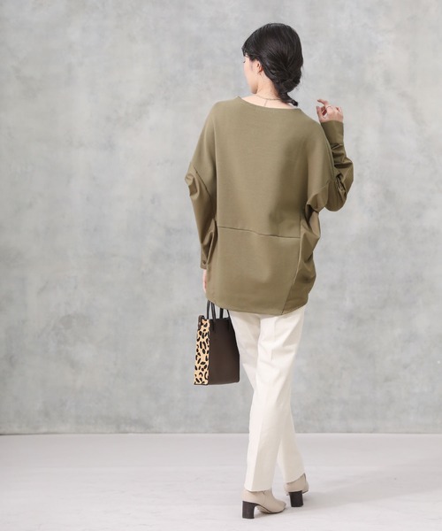 Acuta（アクータ）の「ＴＲ切替バンザイスリーブカットソー（Tシャツ/カットソー・レディース・ブラック/カーキ・FREE）」の21枚目の写真