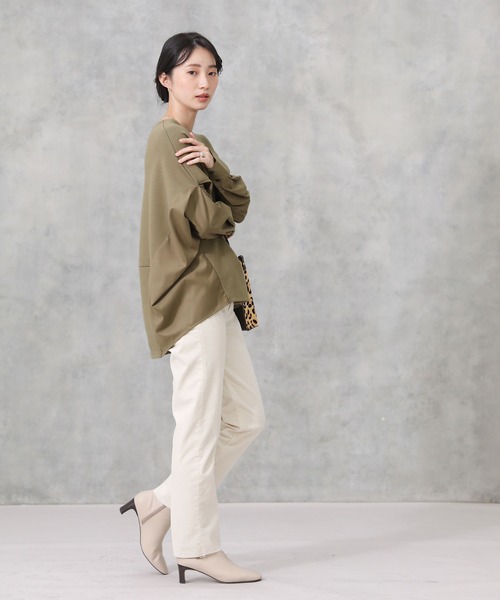 Acuta（アクータ）の「ＴＲ切替バンザイスリーブカットソー（Tシャツ/カットソー・レディース・ブラック/カーキ・FREE）」の22枚目の写真