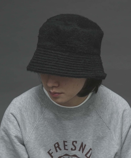 SENSE OF PLACE by URBAN RESEARCH(センスオブプレイスバイアーバンリサーチ)の「シャギーバケットハット(ハット・メンズ・ブラック/アイボリー/ベージュ・ONE)」の3枚目の写真