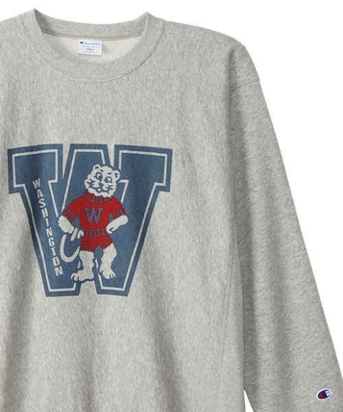 Champion（チャンピオン）の「Champion/チャンピオン/ReverseWeave CrewNeckSweatshirt/リバースウィーブプルオーバースウェットシャツ(C3-V015)（スウェット・メンズ・ホワイト/ブラック/ネイビー/グレー/オートミール・MEDIUM/LARGE/X-LARGE）」の4枚目の写真