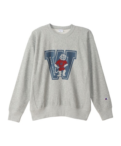 Champion（チャンピオン）の「Champion/チャンピオン/ReverseWeave CrewNeckSweatshirt/リバースウィーブプルオーバースウェットシャツ(C3-V015)（スウェット・メンズ・ホワイト/ブラック/ネイビー/グレー/オートミール・MEDIUM/LARGE/X-LARGE）」の8枚目の写真