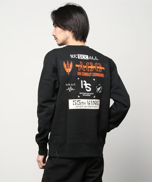パッチド クルーネック スウェット / ACC PATCHED CREW NECK SWEAT / アヴィレックス / AVIREX