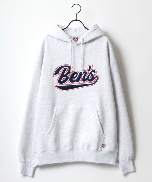 BEN DAVIS(ベンデイビス)の「BEN DAVIS/ベンデイビス HEAVY/ヘビー裏起毛 ビッグシルエット カレッジロゴ ワッペン スウェット パーカー/フーディー(パーカー・メンズ・アッシュグレー/ブルー/グリーン・M/L/XL)」の12枚目の写真