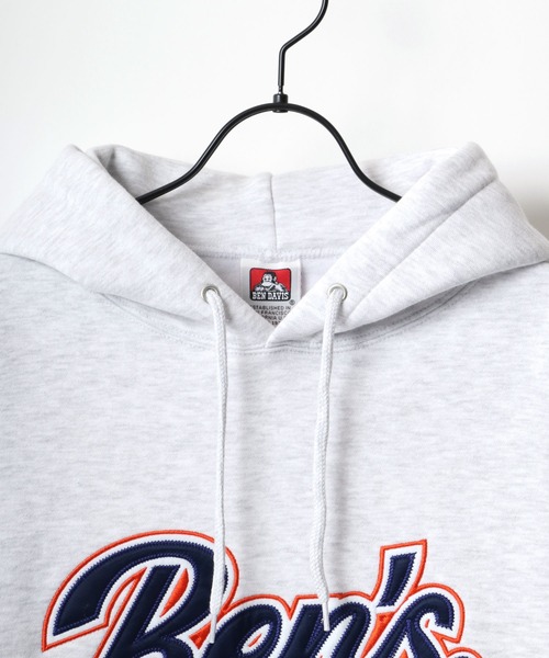 BEN DAVIS(ベンデイビス)の「BEN DAVIS/ベンデイビス HEAVY/ヘビー裏起毛 ビッグシルエット カレッジロゴ ワッペン スウェット パーカー/フーディー(パーカー・メンズ・アッシュグレー/ブルー/グリーン・M/L/XL)」の9枚目の写真