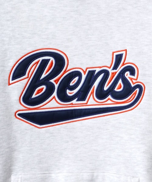 BEN DAVIS(ベンデイビス)の「BEN DAVIS/ベンデイビス HEAVY/ヘビー裏起毛 ビッグシルエット カレッジロゴ ワッペン スウェット パーカー/フーディー(パーカー・メンズ・アッシュグレー/ブルー/グリーン・M/L/XL)」の8枚目の写真