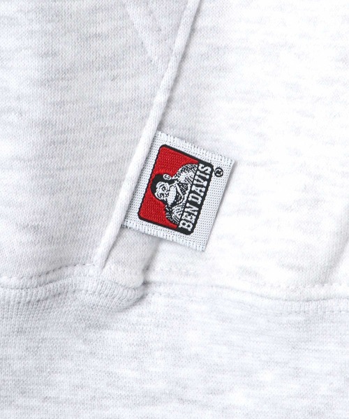 BEN DAVIS(ベンデイビス)の「BEN DAVIS/ベンデイビス HEAVY/ヘビー裏起毛 ビッグシルエット カレッジロゴ ワッペン スウェット パーカー/フーディー(パーカー・メンズ・アッシュグレー/ブルー/グリーン・M/L/XL)」の13枚目の写真