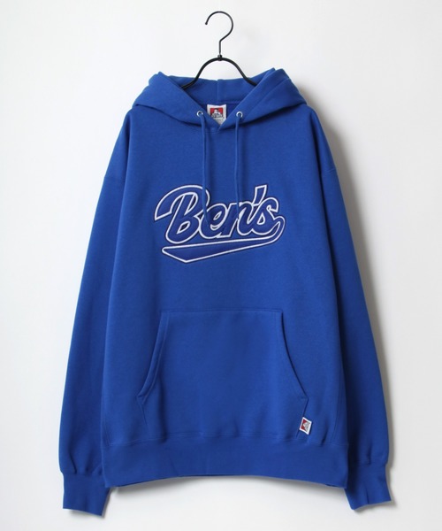 BEN DAVIS(ベンデイビス)の「BEN DAVIS/ベンデイビス HEAVY/ヘビー裏起毛 ビッグシルエット カレッジロゴ ワッペン スウェット パーカー/フーディー(パーカー・メンズ・アッシュグレー/ブルー/グリーン・M/L/XL)」の5枚目の写真