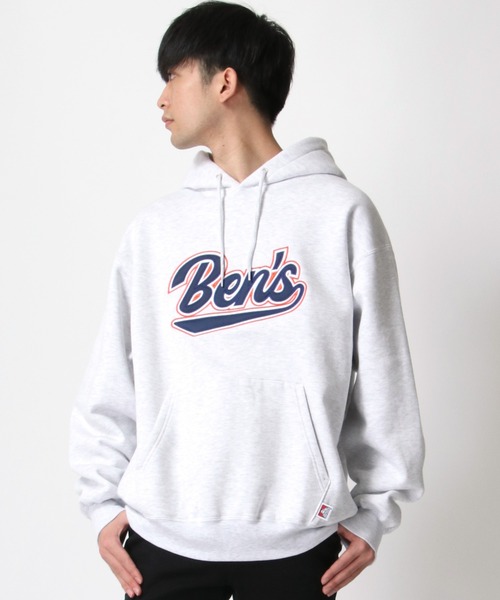 BEN DAVIS(ベンデイビス)の「BEN DAVIS/ベンデイビス HEAVY/ヘビー裏起毛 ビッグシルエット カレッジロゴ ワッペン スウェット パーカー/フーディー(パーカー・メンズ・アッシュグレー/ブルー/グリーン・M/L/XL)」の14枚目の写真