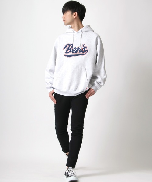 BEN DAVIS(ベンデイビス)の「BEN DAVIS/ベンデイビス HEAVY/ヘビー裏起毛 ビッグシルエット カレッジロゴ ワッペン スウェット パーカー/フーディー(パーカー・メンズ・アッシュグレー/ブルー/グリーン・M/L/XL)」の20枚目の写真