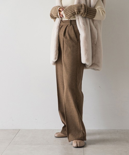 rectangle（レクタングル）の「ヘリンボーンワイドパンツ（その他パンツ・レディース・ブラック系/ブラウン系・MEDIUM/LARGE）」の19枚目の写真