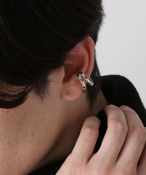 RAGEBLUE(レイジブルー)の「デザインイヤカフ/リング/260717(イヤーカフ・メンズ・その他1/ホワイト/オフホワイト・FREE)」の1枚目の写真