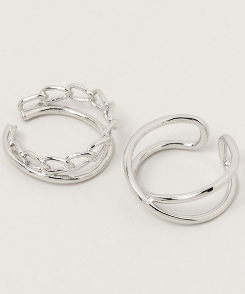 RAGEBLUE(レイジブルー)の「デザインイヤカフ/リング/260717(イヤーカフ・メンズ・その他1/ホワイト/オフホワイト・FREE)」の9枚目の写真