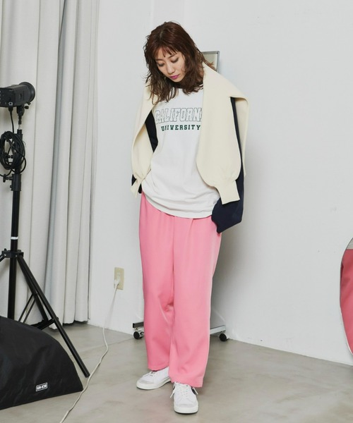 Auntie Rosa Holiday(アンティローザホリデー)の「ツータックテーパードパンツ / サイズ展開あり(スラックス・レディース・ブラック/ブルー/ピンク・SMALL/MEDIUM)」の16枚目の写真