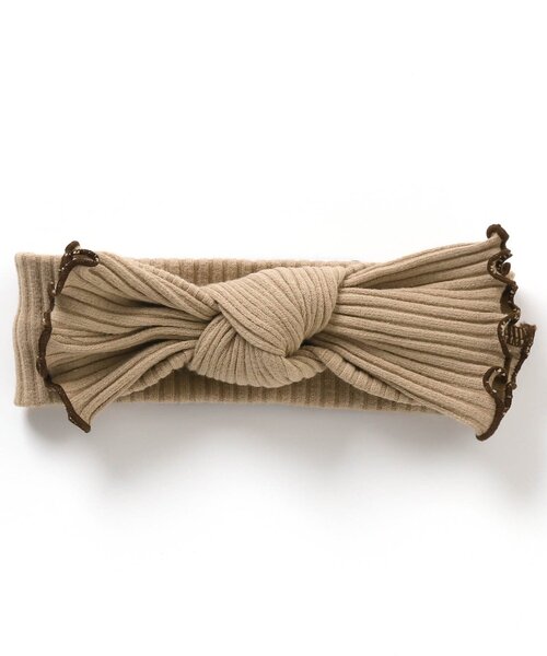 BREEZE（ブリーズ）の「リブヘアバンド（ヘアバンド・キッズ・イエロー/ベージュ/オレンジ/アイボリー・56/50）」の3枚目の写真