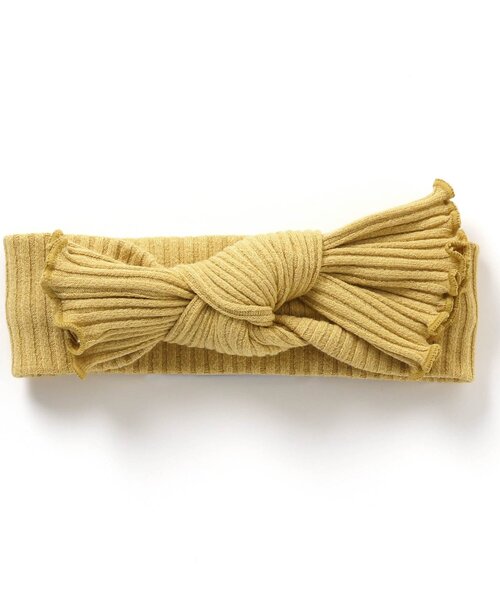 BREEZE（ブリーズ）の「リブヘアバンド（ヘアバンド・キッズ・イエロー/ベージュ/オレンジ/アイボリー・56/50）」の4枚目の写真
