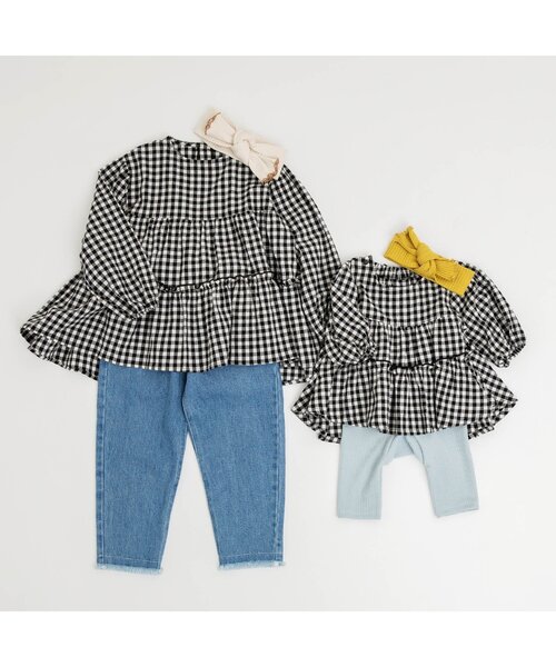 BREEZE（ブリーズ）の「リブヘアバンド（ヘアバンド・キッズ・イエロー/ベージュ/オレンジ/アイボリー・56/50）」の6枚目の写真