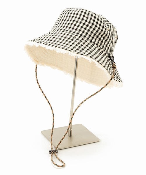 Casselini(キャセリーニ)の「Casselini(キャセリーニ)リバーシブルバケットハット(ハット・レディース・ブラック/アイボリー/キャメル・FREE)」の19枚目の写真