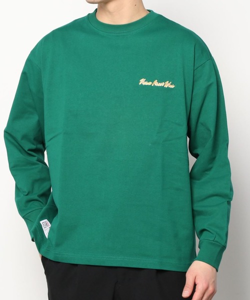 VISION STREET WEAR(ヴィジョンストリートウェア)の「【VISION STREET WEAR/ヴィジョンストリートウェア】バックプリント スケボーサテンワッペン刺繍 ロンT/ 長袖Tシャツ(Tシャツ/カットソー・メンズ・ホワイト/ブラック/ブルー/グリーン・M/L/XL)」の10枚目の写真