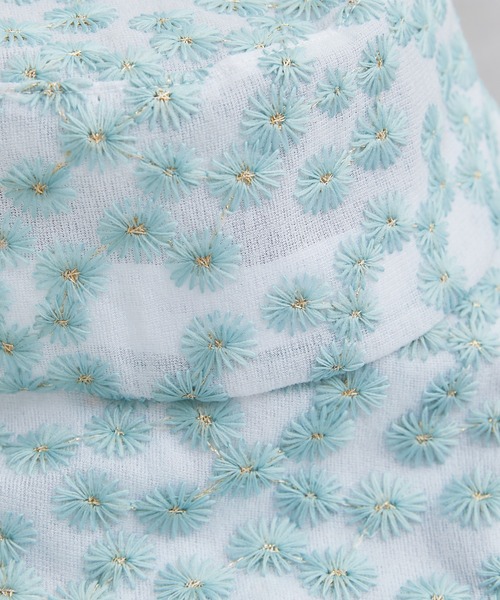 HELLO.SANFRANCISCO(ハローサンフランシスコ)の「【HELLO.SANFRANCISCO】透かしフラワーバケットハット(ハット・レディース・ブラック/ブルー・ONE SIZE)」の6枚目の写真