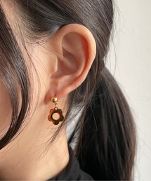 【金属アレルギー対応】 デイジー ドロップピアス / サージカルステンレス 316L