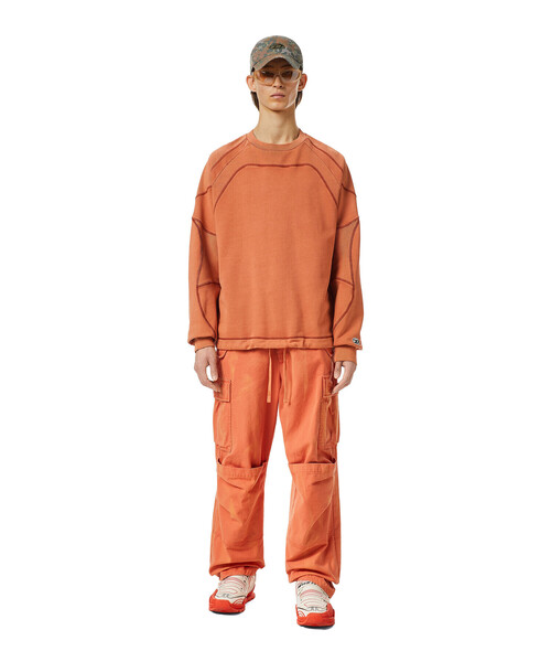 DIESEL(ディーゼル)の「メンズ スウェット サステナブル(スウェット・メンズ・グレー/ブルー/オレンジ・LARGE/MEDIUM/SMALL/X-LARGE/XX-LARGE/X-SMALL)」の15枚目の写真