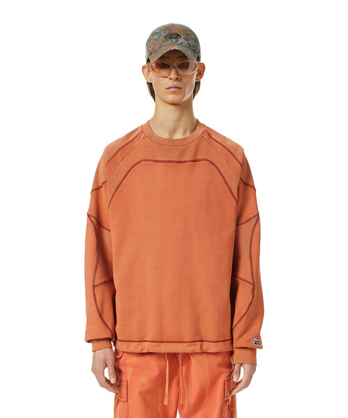 DIESEL(ディーゼル)の「メンズ スウェット サステナブル(スウェット・メンズ・グレー/ブルー/オレンジ・LARGE/MEDIUM/SMALL/X-LARGE/XX-LARGE/X-SMALL)」の20枚目の写真