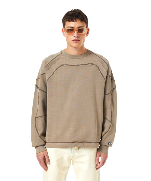 DIESEL(ディーゼル)の「メンズ スウェット サステナブル(スウェット・メンズ・グレー/ブルー/オレンジ・LARGE/MEDIUM/SMALL/X-LARGE/XX-LARGE/X-SMALL)」の22枚目の写真