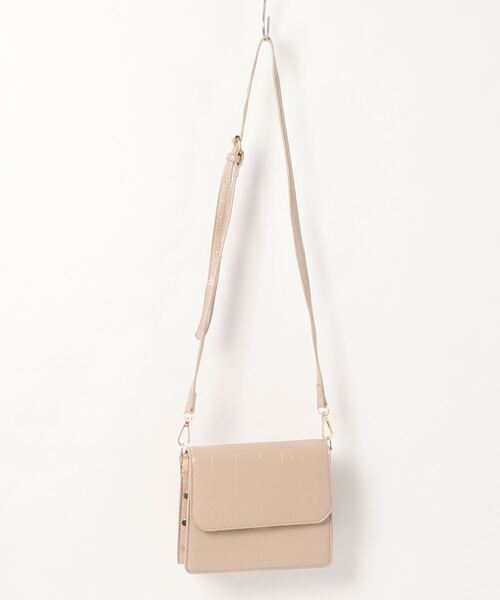 lala Born（ララボーン）の「型押しミニショルダーバッグ（ショルダーバッグ・レディース・キャメル/ベージュ/ブラック/ミント・FREE）」の3枚目の写真