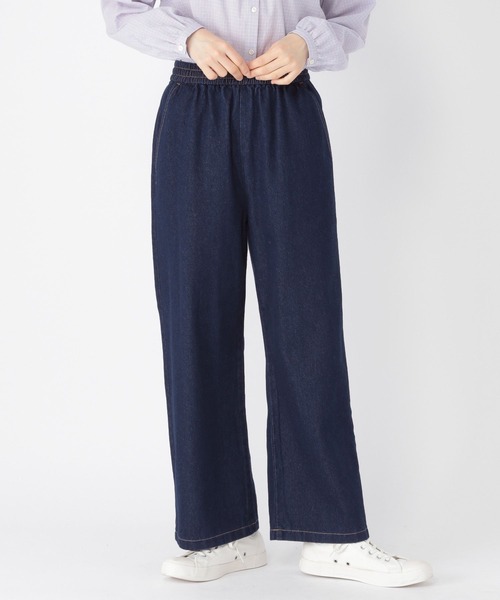 studio CLIP（スタディオクリップ）の「ストレートイージーデニムパンツ（デニムパンツ・レディース・ブラック/ライトブルー/インディゴブルー・MEDIUM/LARGE/X-LARGE/XX-LARGE/XXX-LARGE/PF）」の14枚目の写真
