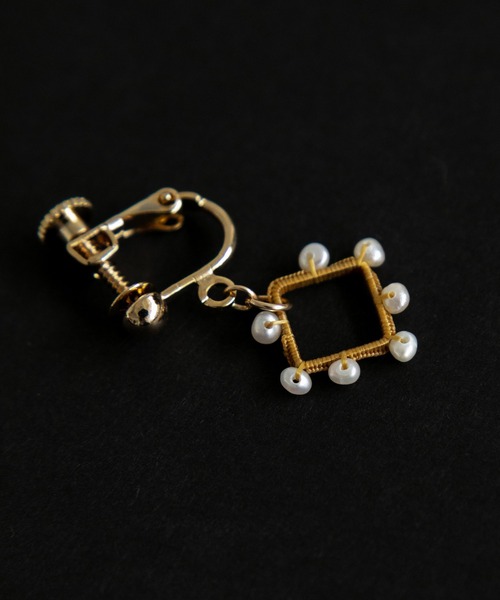 note et silence （ノートエシロンス）の「【 AMB100貨 】ケッショウ シカク イヤリング（イヤリング・レディース・その他・FREE）」の6枚目の写真