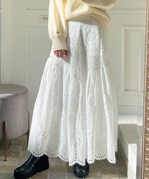 2023 SS シフリー刺繍スカート