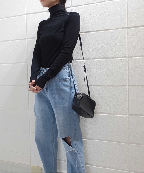 RR TOKYO（アールアールトウキョウ）の「コンフォートハイネック（Tシャツ/カットソー・レディース・ブラック/ベージュ/アイボリー/ブラウン/グレー・FREE）」の20枚目の写真