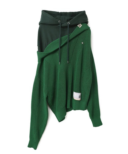 トレーナー スウェット Sweater Combined Hoodie レディース Maison MIHARA YASUHIRO（メゾンミハラヤスヒロ）の「Sweater