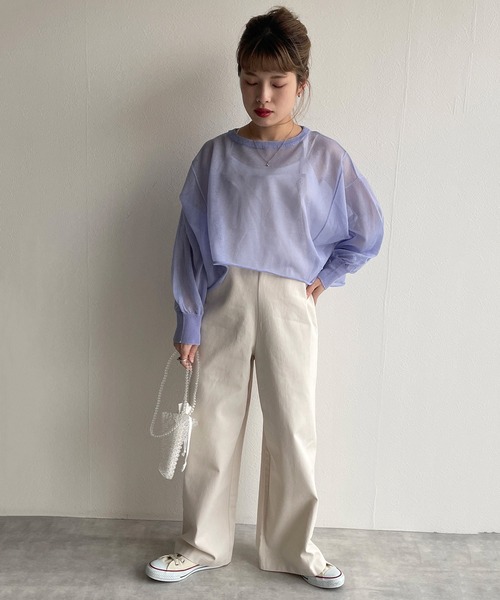 w closet（ダブルクローゼット）の「サロペット（サロペット/オーバーオール・レディース・アイボリー/ベージュ・FREE）」の4枚目の写真