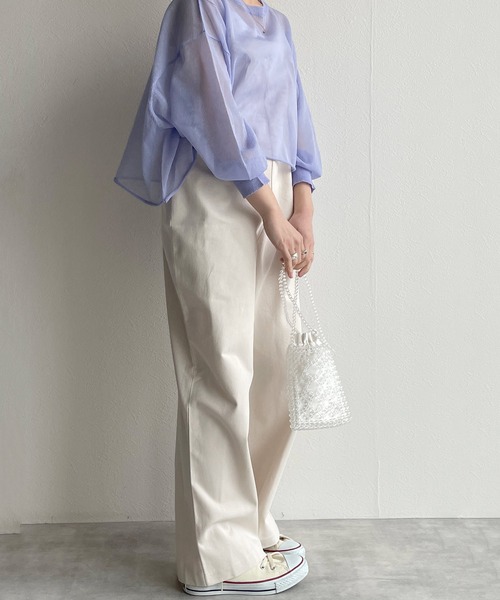 w closet（ダブルクローゼット）の「サロペット（サロペット/オーバーオール・レディース・アイボリー/ベージュ・FREE）」の8枚目の写真