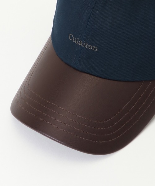 ikka(イッカ)の「culaiton バイカラーキャップ(キャップ・メンズ・オフホワイト/ブラック/ネイビー・FREE)」の5枚目の写真