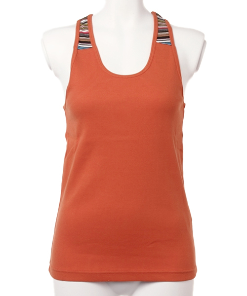 チャイハネ（チャイハネ）の「【チャイハネ】カラフルボーダータンクトップ（タンクトップ・レディース・オレンジ/ネイビー/ターコイズブルー/ホワイト・FREE）」の14枚目の写真