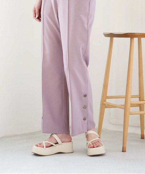 archives（アルシーヴ）の「厚底ラインサンダル（サンダル・レディース・ブラック/ベージュ/アイボリー・MEDIUM/LARGE）」の2枚目の写真